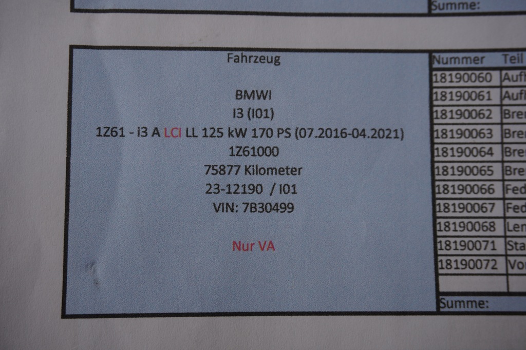 фото №8, Поворотний кулак амортизатор bmw i3 lci 6852159