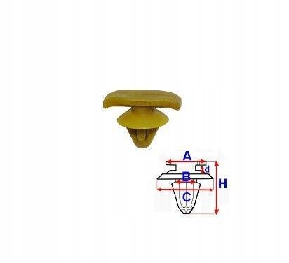 фото №1, Клипса уплотнители дверь c60452