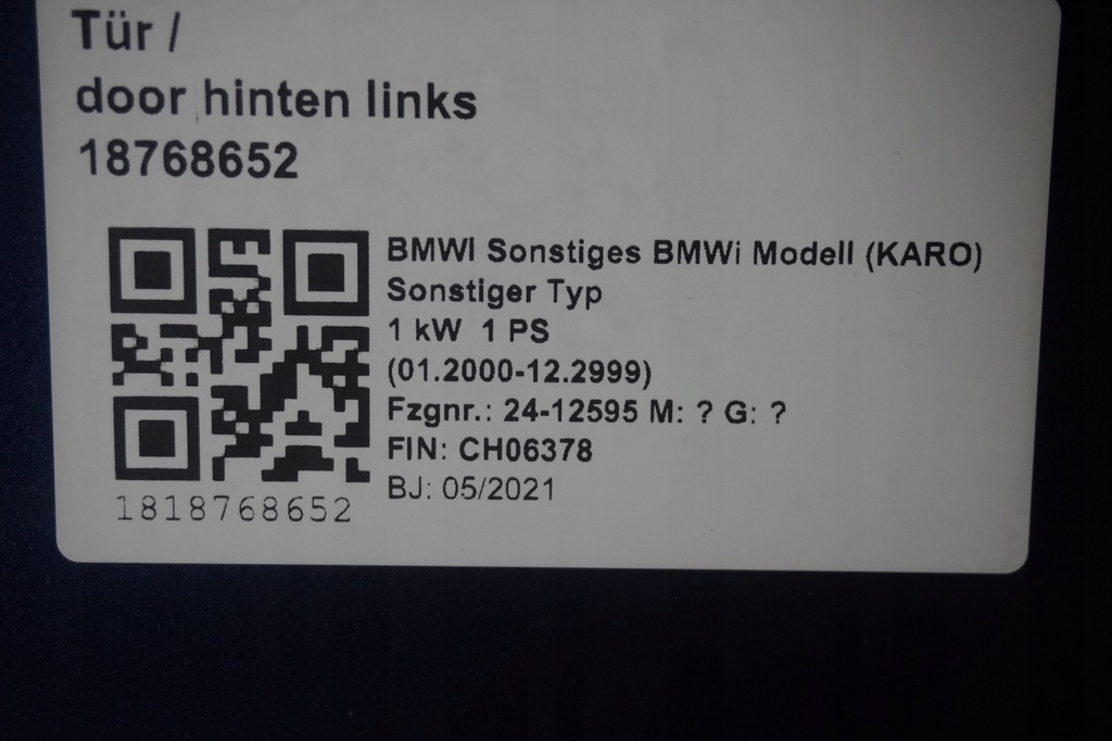 фото №5, Двері ліва сторона bmw ix i20 c1m