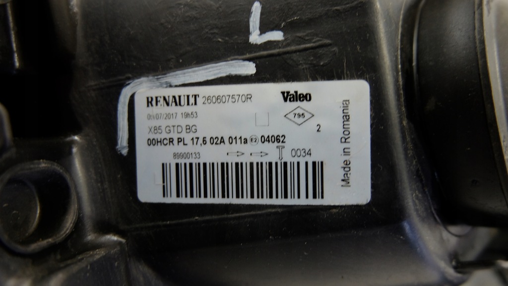 фото №7, Renault clio iii лампа фара лівий 260607570r