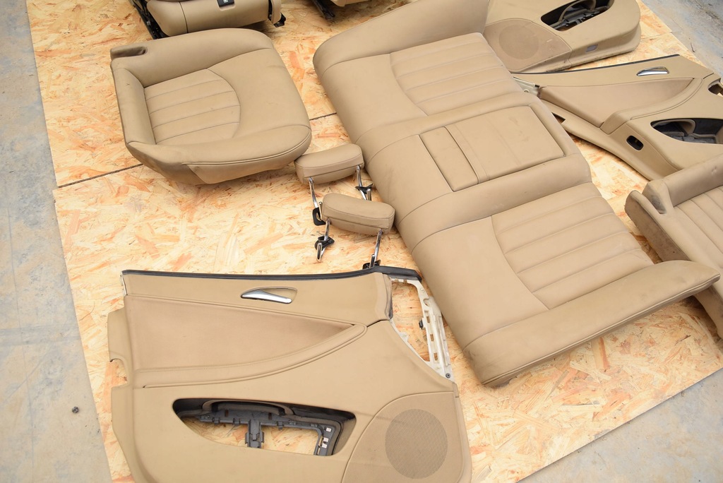 фото №11, Mercedes w219 оббивка сидіння сидіння uk шкіра комплект