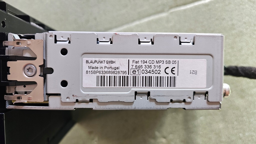 фото №3, Fiat croma ii радио радиопроигрыватель cd mp3 blaupunkt 7354323330