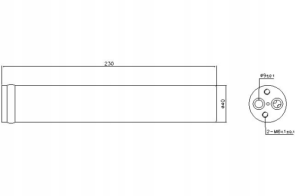 фото №1, Осушитель кондиционера mitsubishi lancer vi lancer