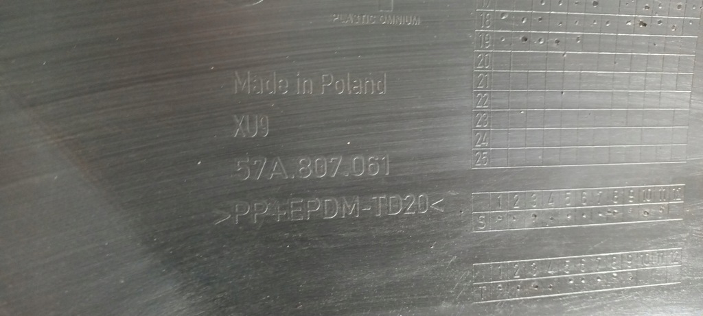 фото №9, Skoda оригинальный номер 57a807061 57a- накладка спойлер бампера