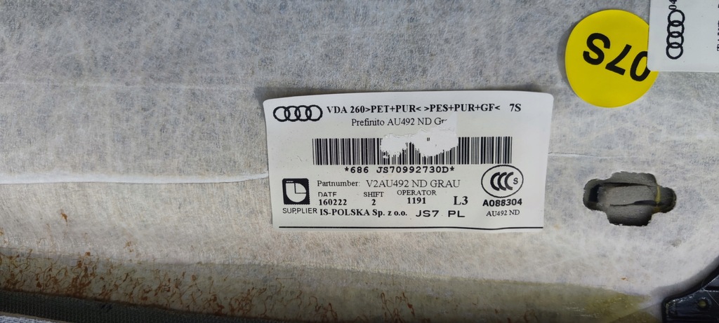 фото №14, Потолок audi a4 b9 kombi 8w9867506b