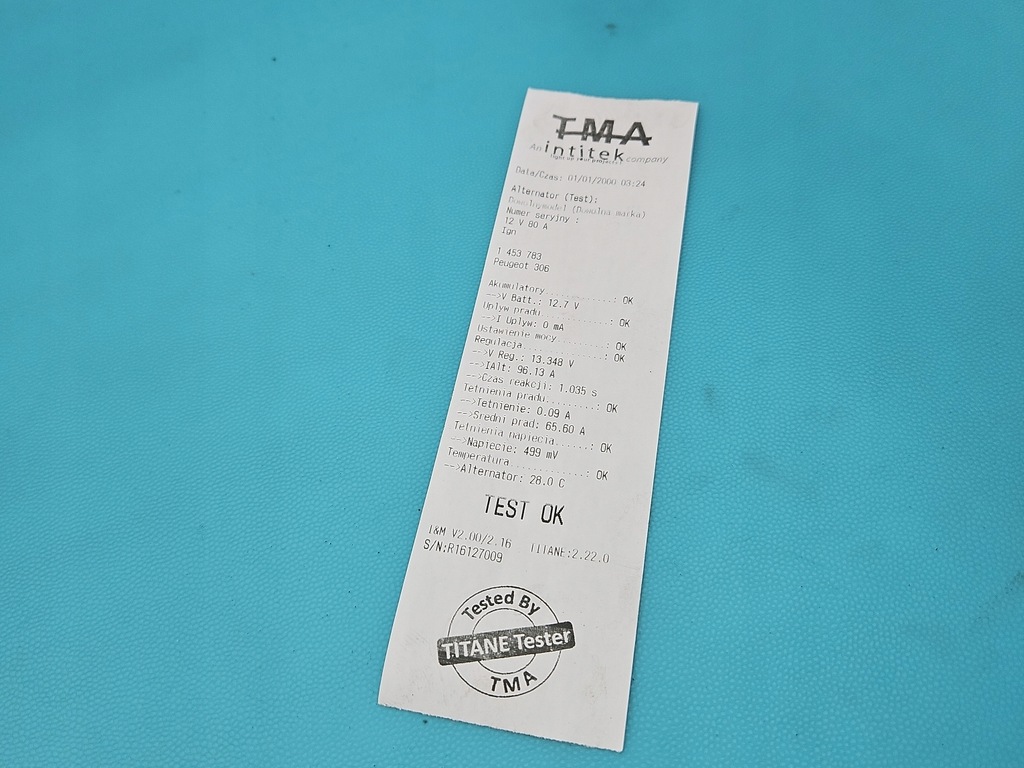 фото №6, Test генератор peugeot 306 1.4 jedn