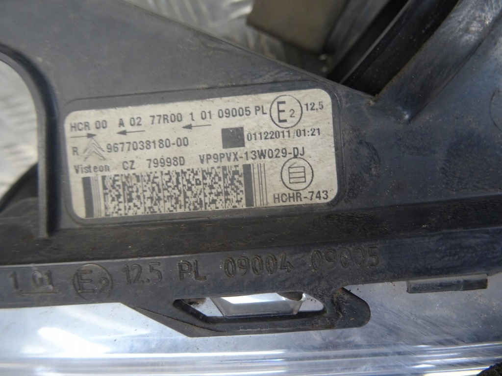 фото №7, Citroen c3 ii лампа права правий перед uk