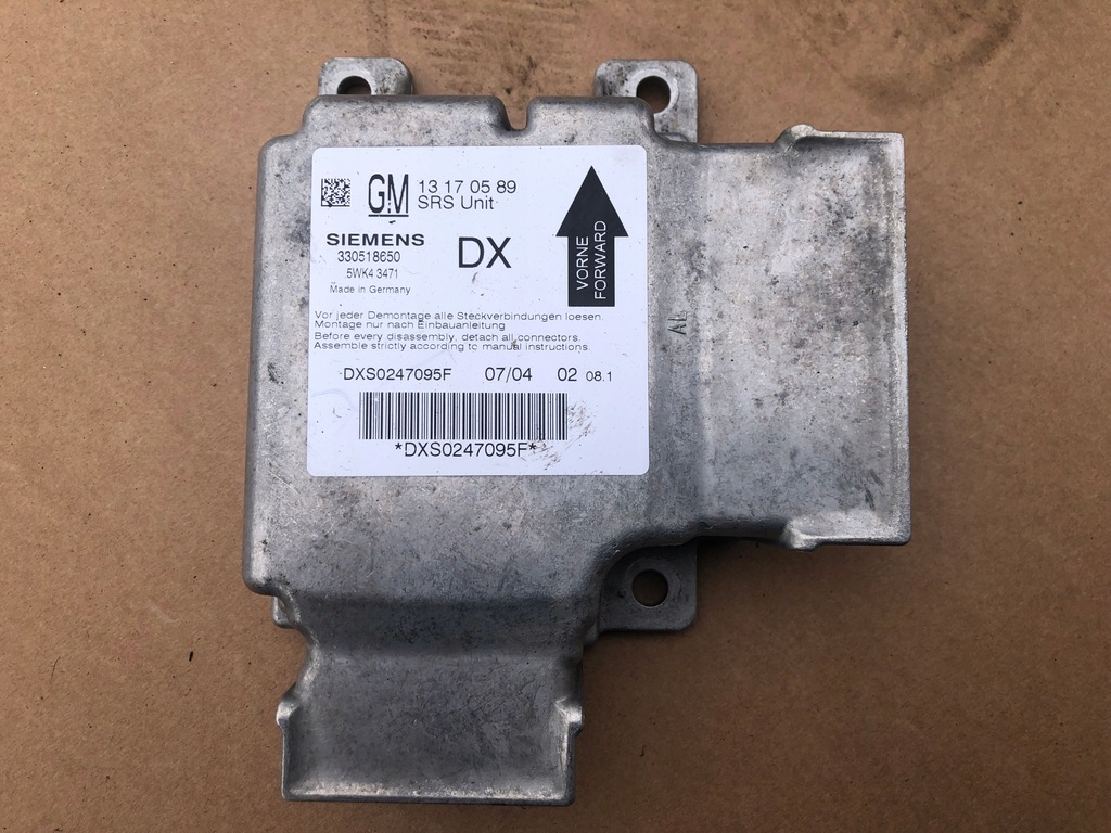 фото №1, Датчик модуль подушка безопасности opel vectra c signum 13170589