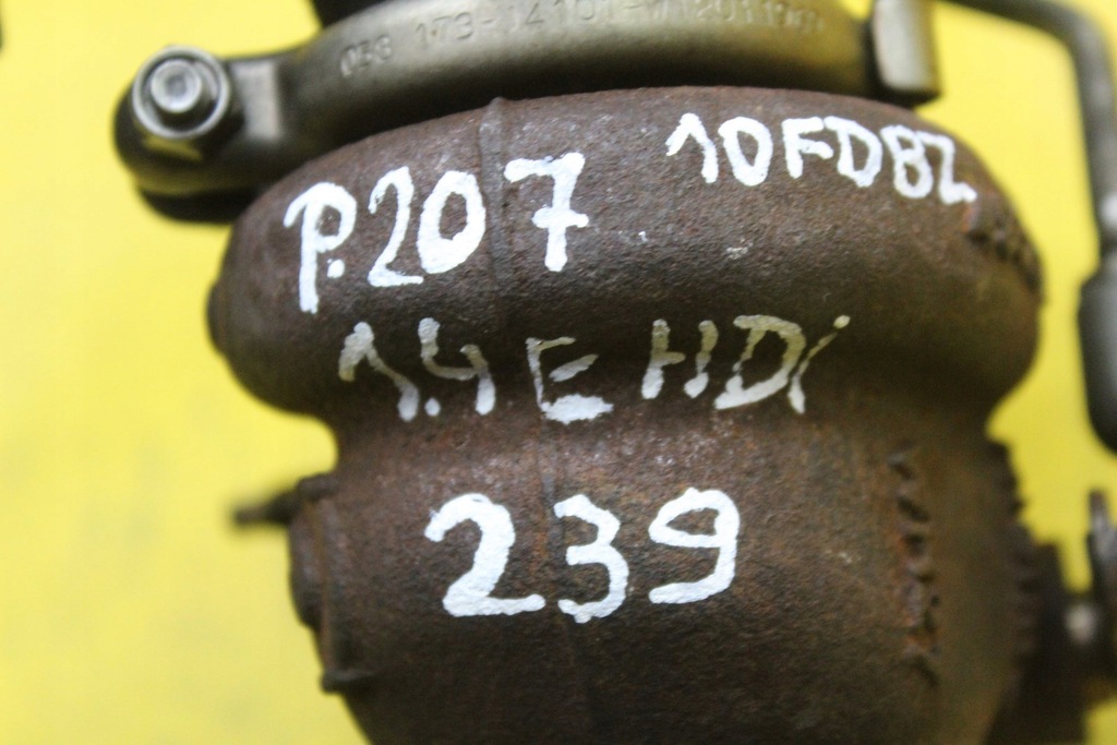 фото №11, Турбина 9673283680 psa 10fdbz peugeot 207 1.4ehdi