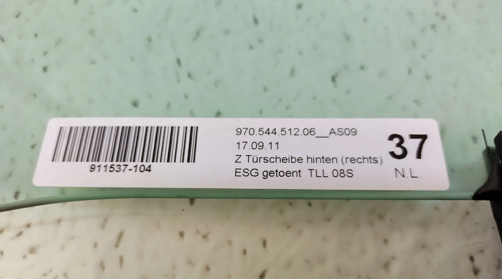 фото №2, Porsche panamera 970 скло двері права задня правий задня 2011 rok oryg