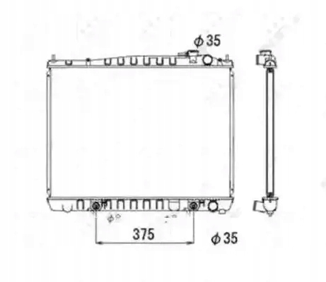 фото №1, Радиатор wody 53694 nrf nissan pathfinder ii