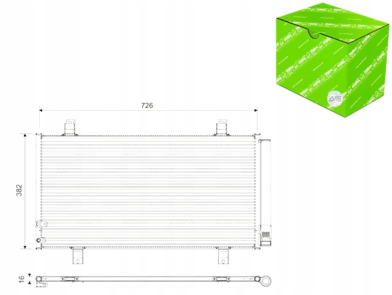 фото №1, Конденсатор конденсатор кондиціонера valeo 822580 camry valeo