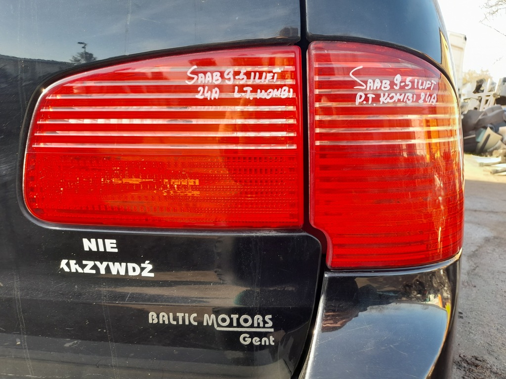 фото №8, Saab 9-5 i lift лампа правый задняя правая задняя крышка багажника с крышки w крышка kombi