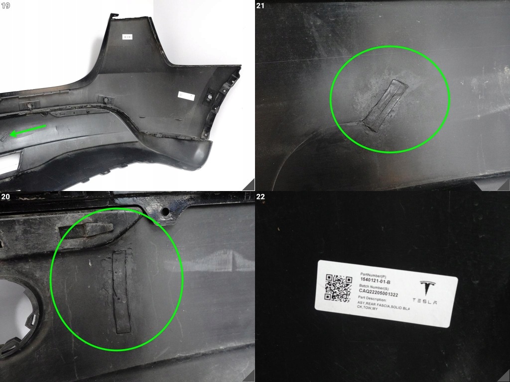 Tesla model y 20- бампер бампер + спойлер диффузор задняя 6xpdc Недорого