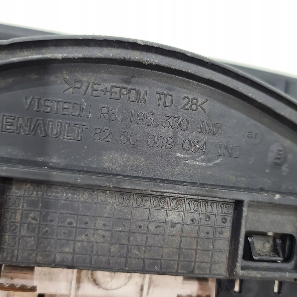 фото №5, Рамка + дисплей 8200069064 радио приборная панель температура