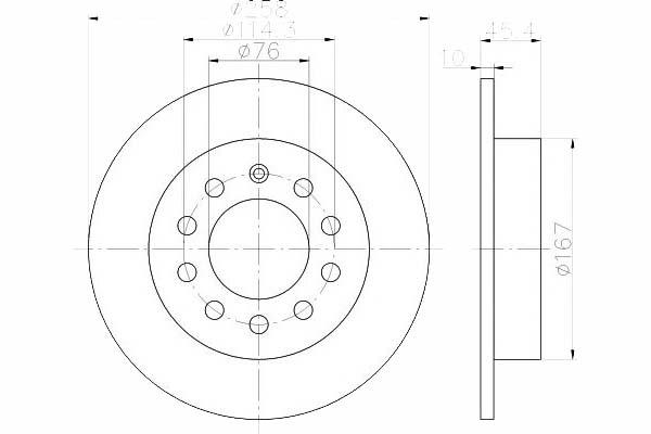 фото №1, Гальмівні диски гальмівні 2szt hyundai задня coupe 01- textar