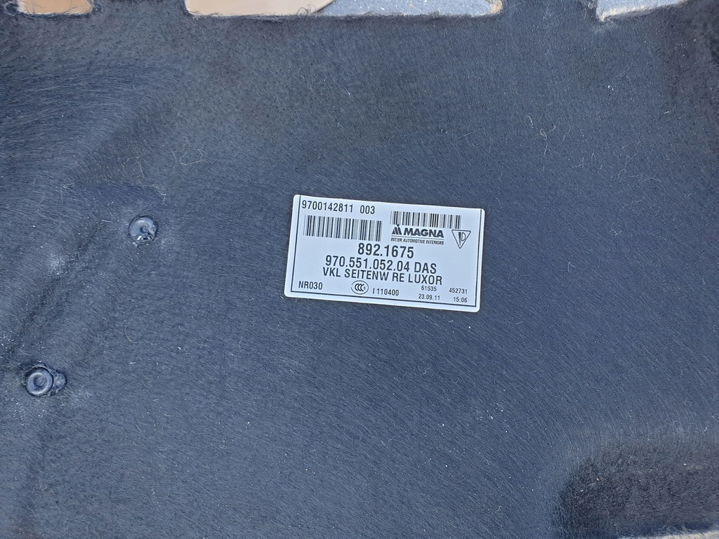 фото №7, Porsche panamera 970 бардачок обшивки багажника oryg