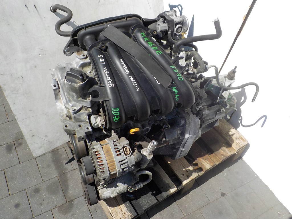 фото №7, Nissan qashqai j10 08r 1.6 16v 114km двигатель hr16de kompletny euro4