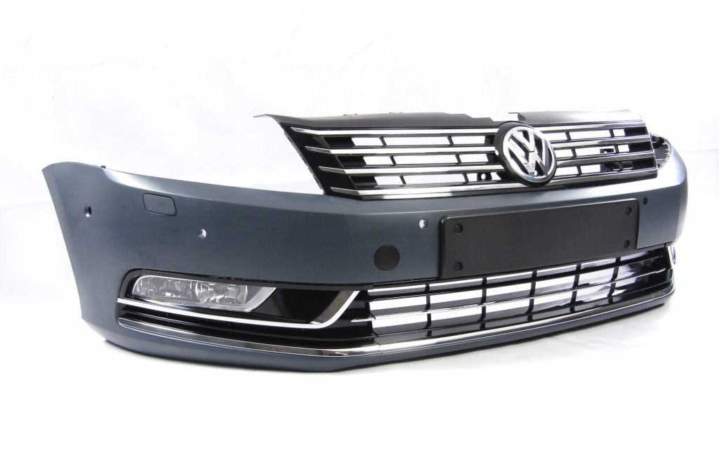 фото №11, Бампер передній vw passat b7 10 - 14 6-pdc + омивачі kompletny !