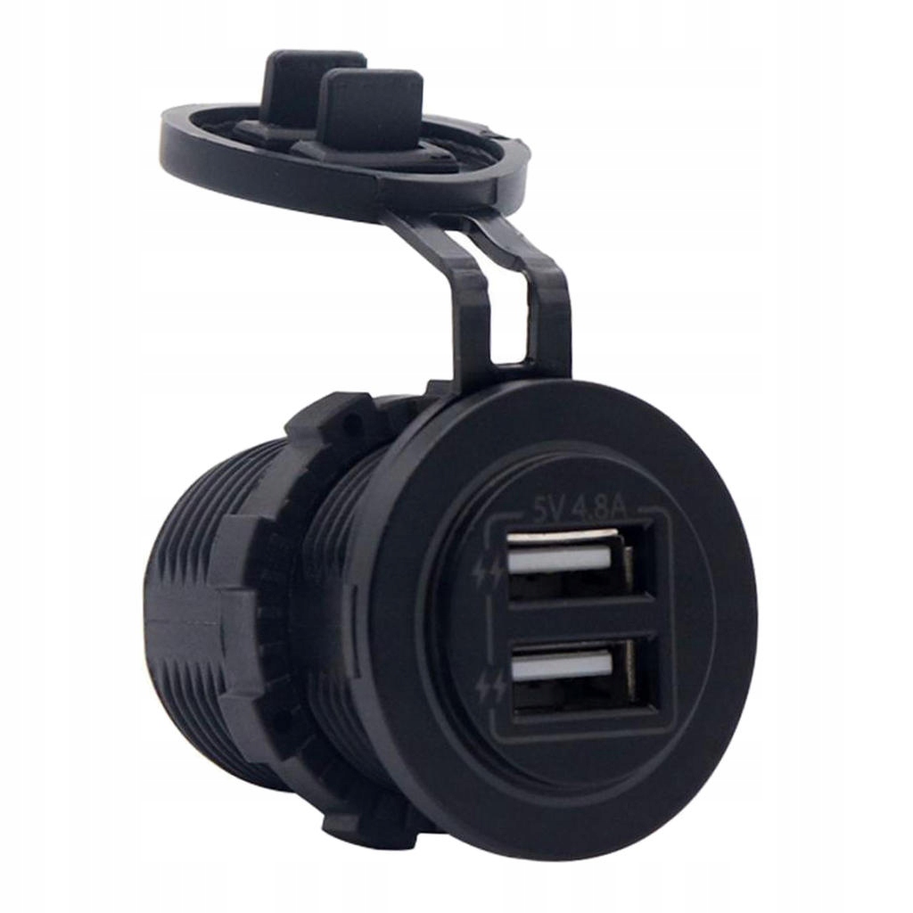 фото №16, Подвійний роз'єм прикурювача чорний