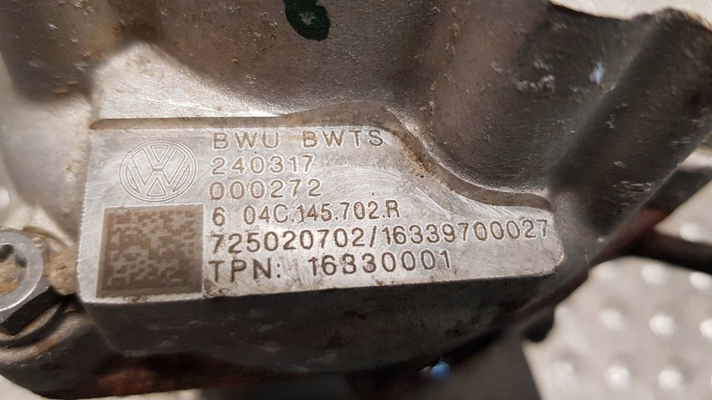 фото №5, Турбонагнетатель 04c145702r vw polo 2g karoq t-roc a3 8v golf vii 1.0 tsi