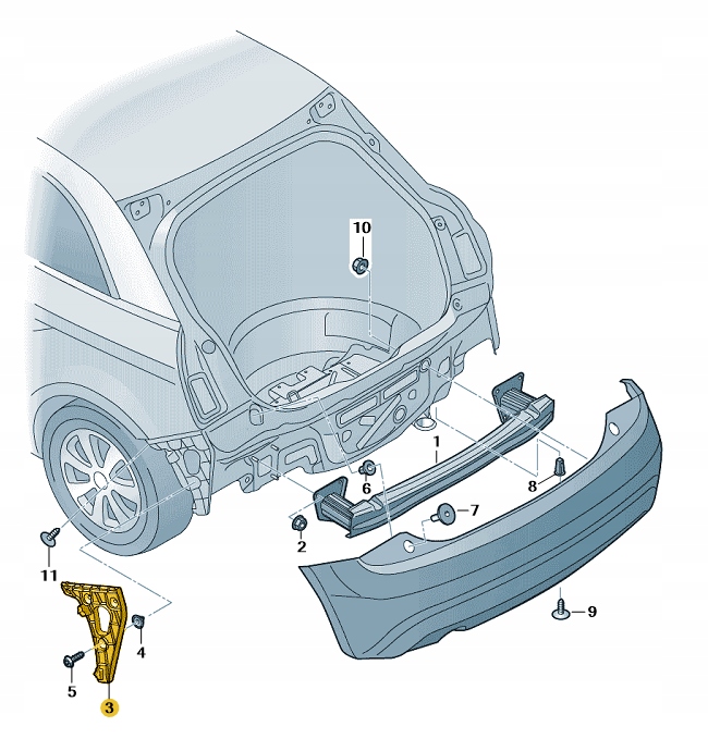 Купить Направляющая направляющая бампера задняя правый audi a1 przedlift aso оригинал