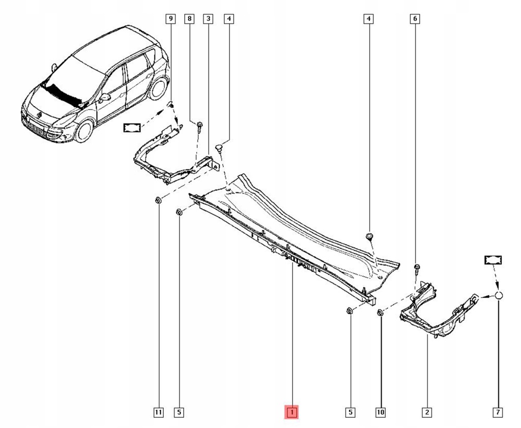 фото №5, Жабо захист жабо renault scenic iii оригінал
