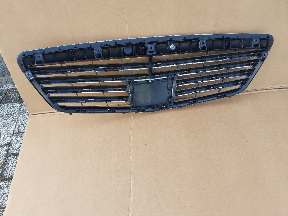 фото №7, Mercedes s-klasa w221 решётка радиатора решётка радиатора хром pod радар