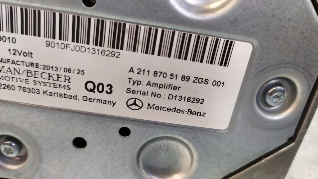 фото №5, Mercedes w212 lift підсилювач harman becker a2118705189