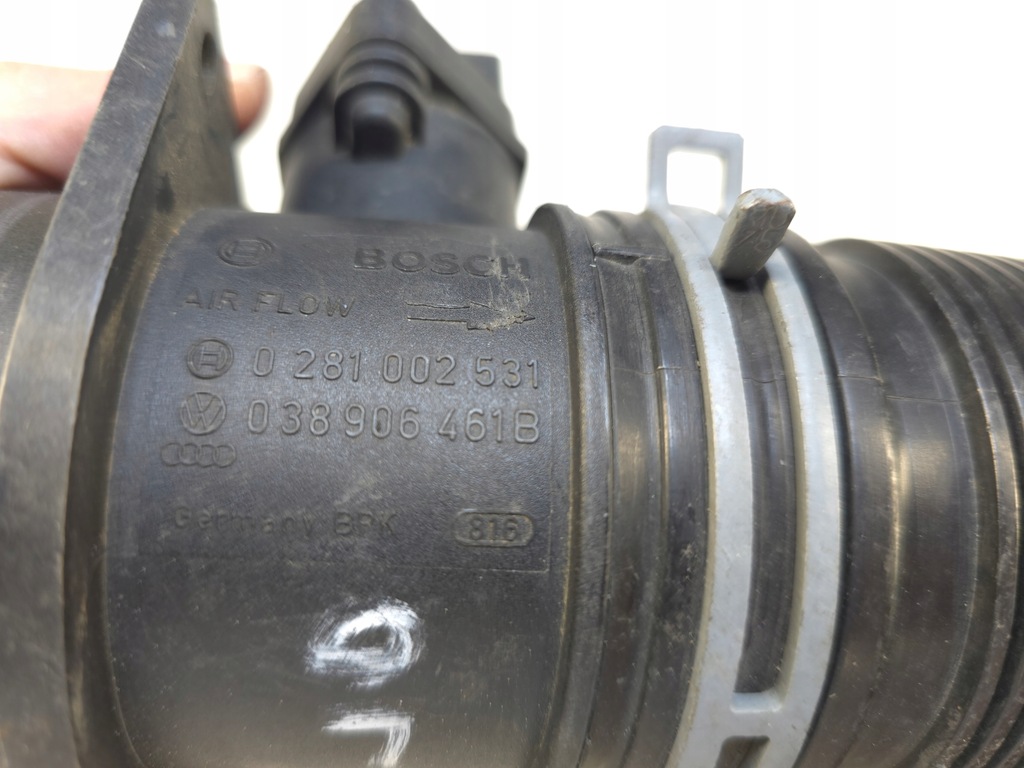 фото №3, Fox polo ibiza 1.4 tdi расходомер труба воздухозаборник oryg pń#