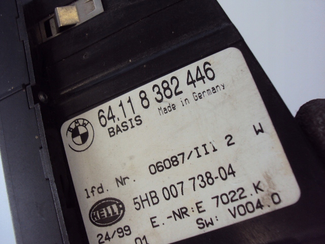 фото №6, Панель обдув кондиционера bmw 3 e46 1998-2005