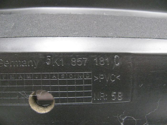 фото №7, Vw golf 6 vi 5k0 панель  подушки безопасности оригинал