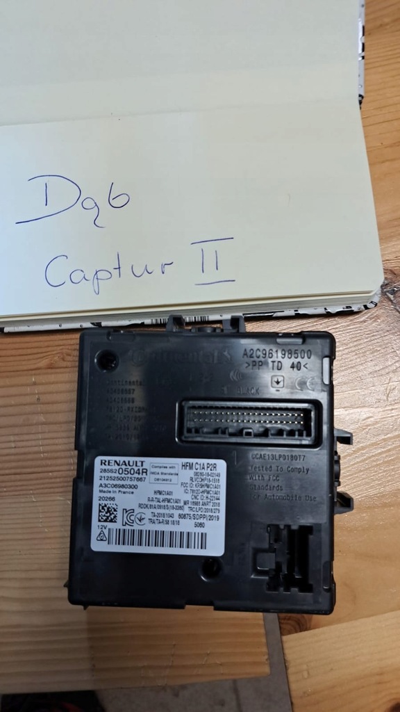 фото №1, Renault captur ii бортовой компьютер блок управления 285s20504r