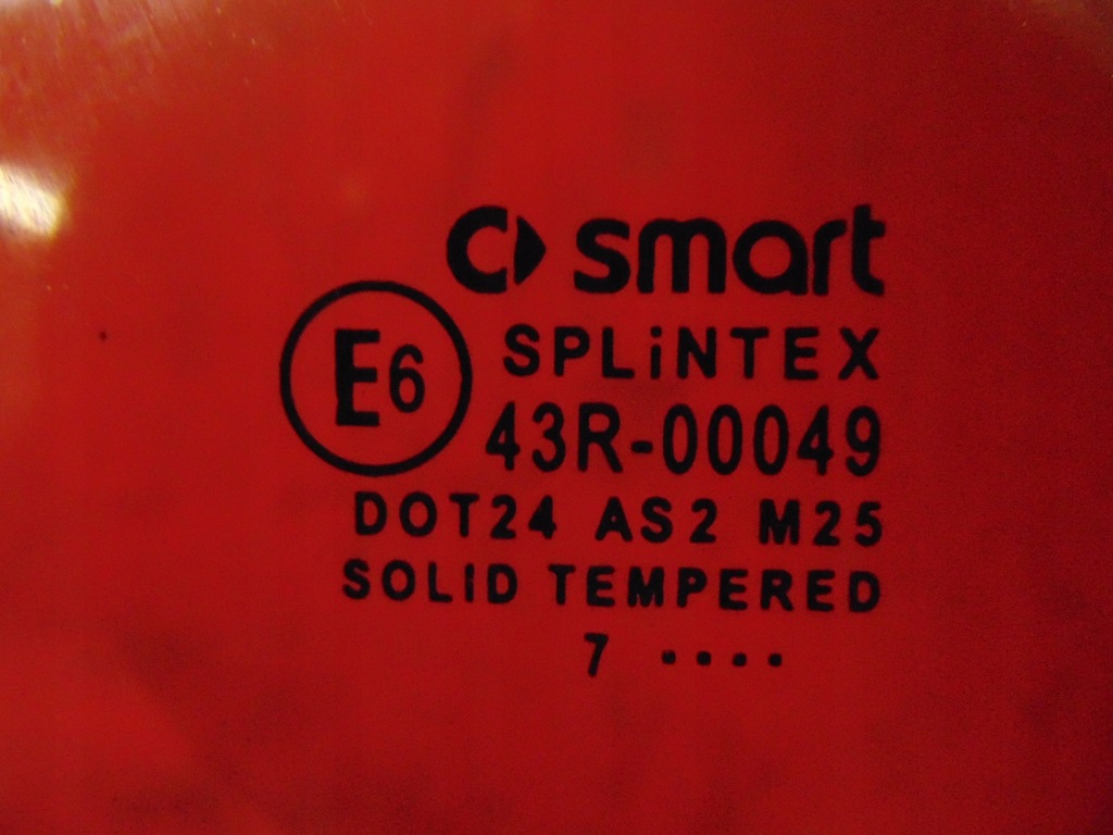 фото №2, Smart fortwo ii 451 07- скло двері права перед