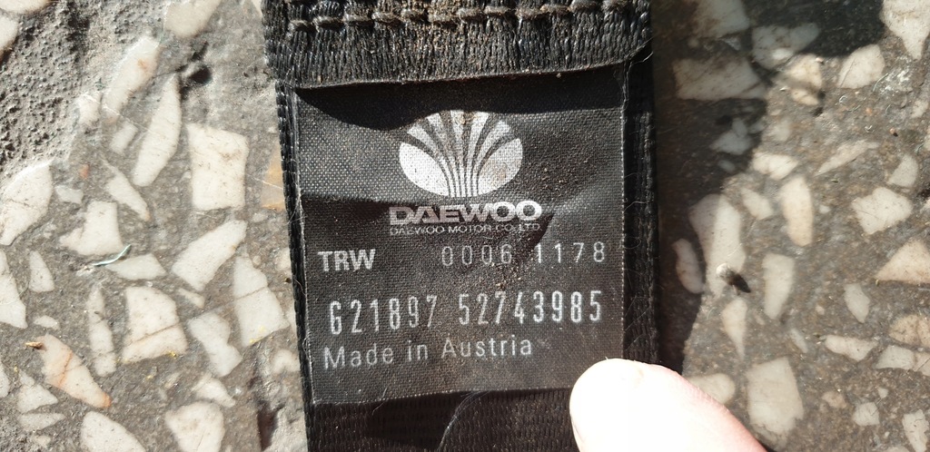 фото №13, Pas безопасности натяжитель правый daewoo leganza