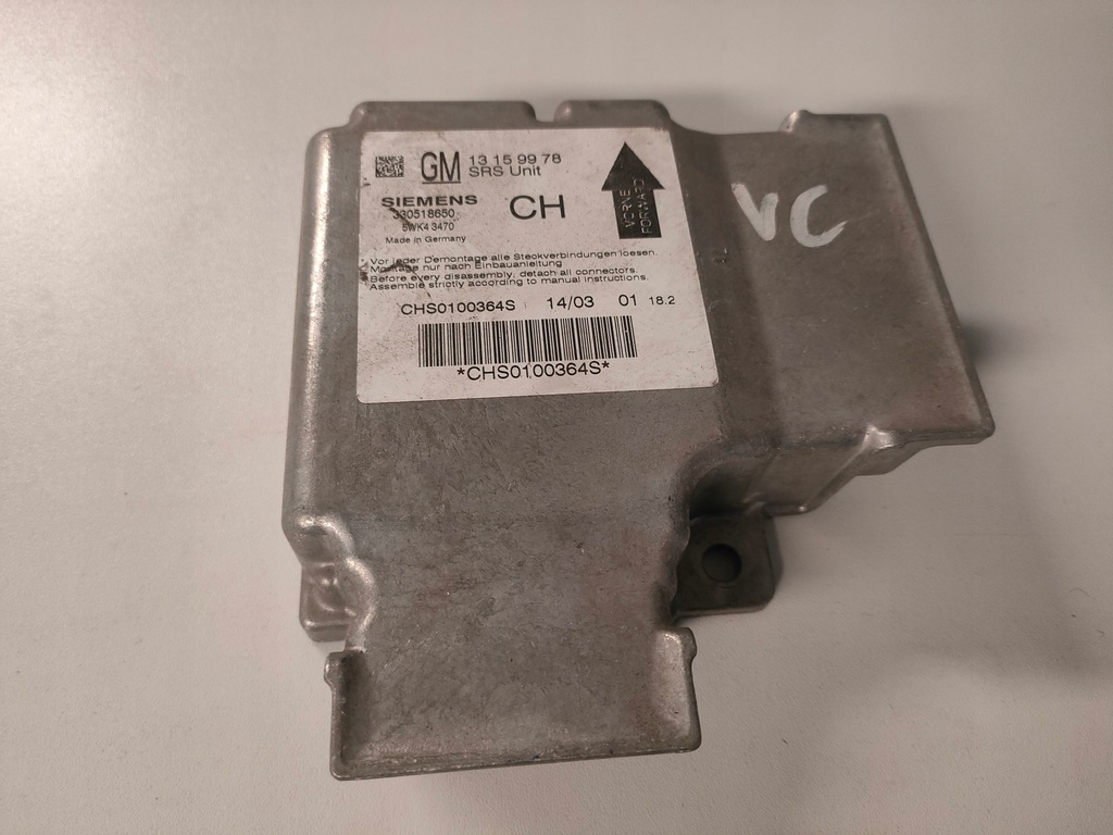 фото №1, Модуль датчик подушка безпеки подушок opel vectra c signum