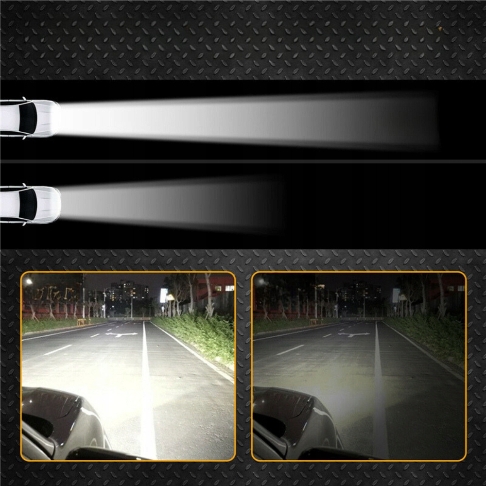 фото №8, Набір протитуманних фар лампа drogowa led робоча автомобільна дальнє протитуманна фара