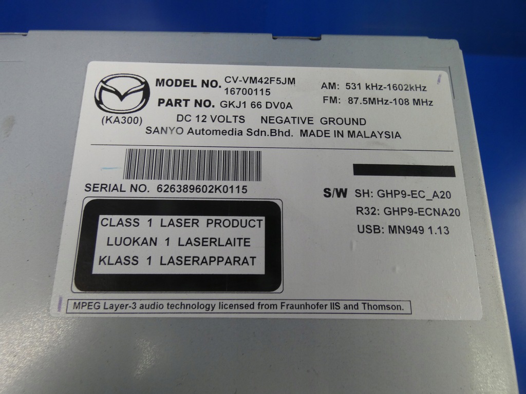 фото №3, Mazda 6 iii gj радио навигация дисплей