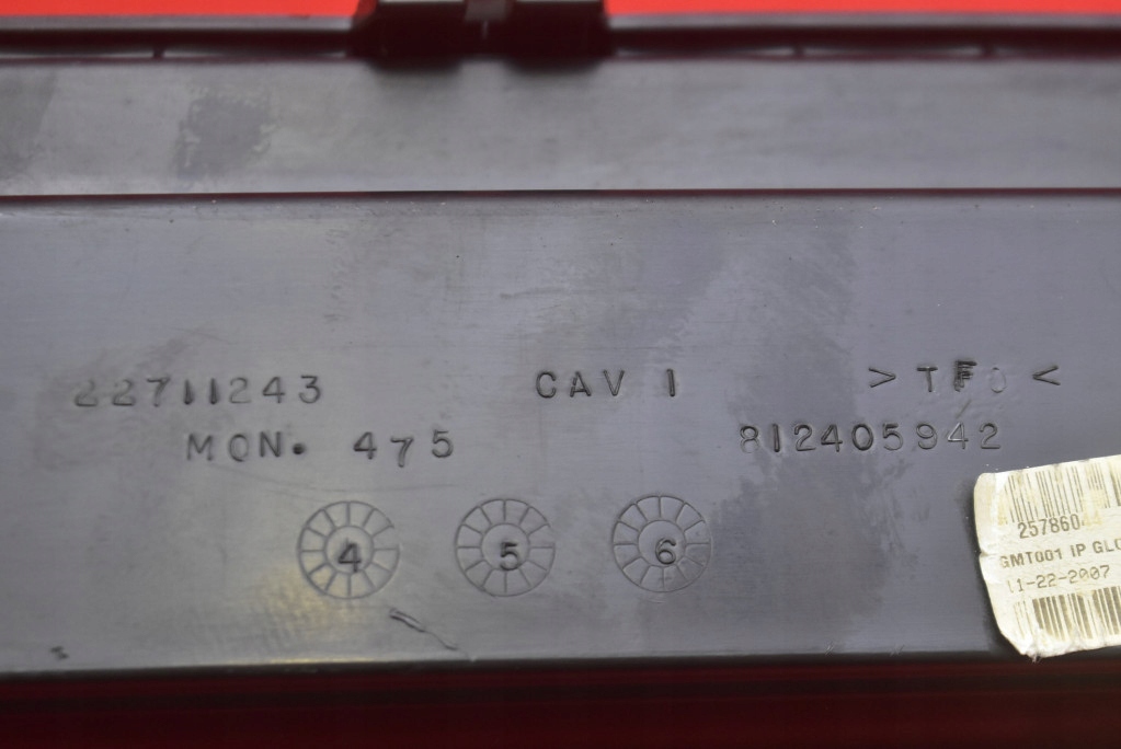 фото №7, Бардачок пассажира eu 25786044 chevrolet hhr 1 i 05-11