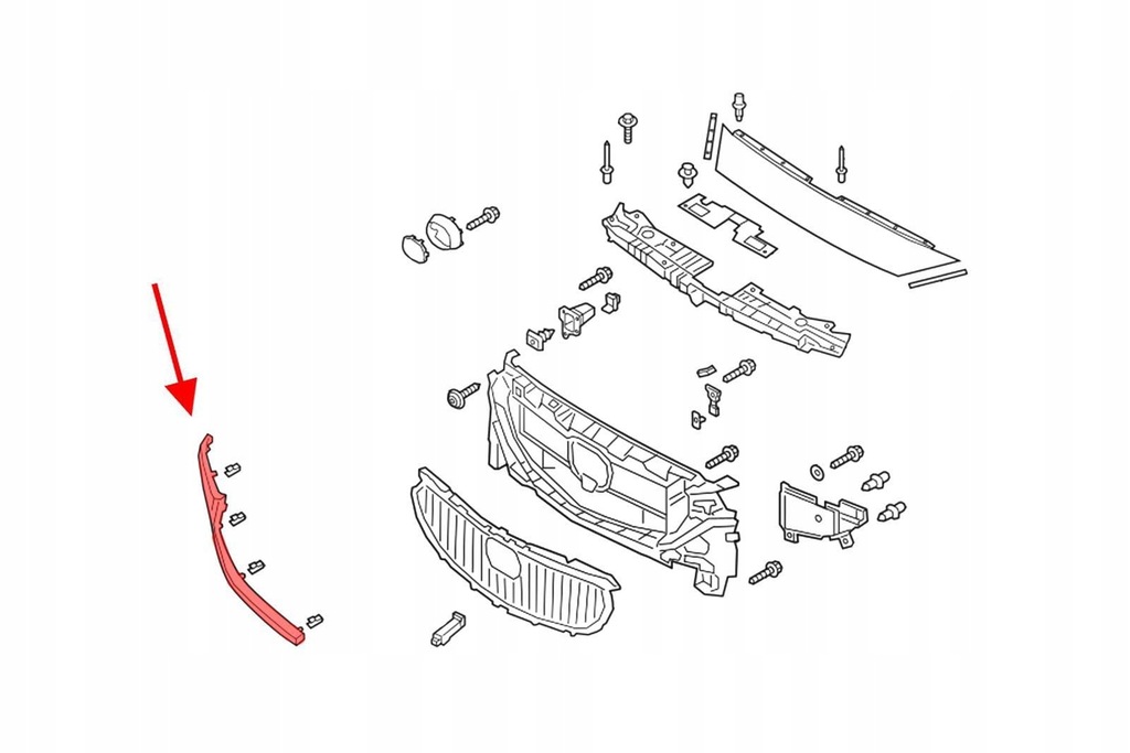 фото №6, Mazda 6 iii gj 2018+ молдинг хромированная решётка радиатора правая gsh7507j0d
