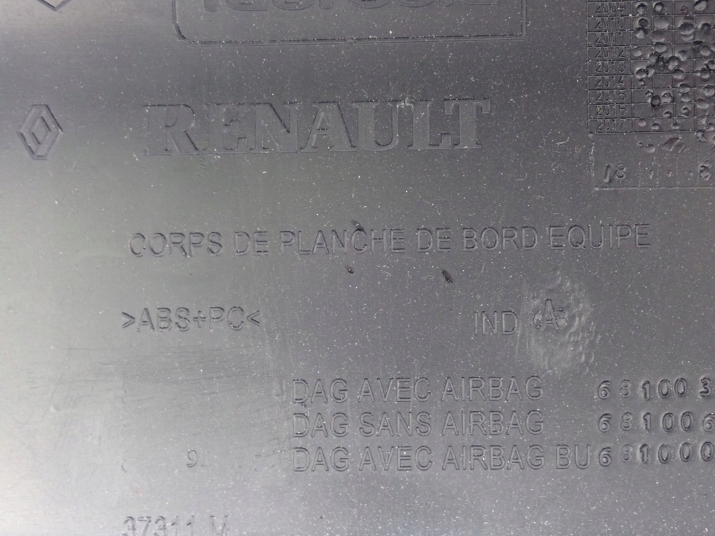 фото №3, Приборная панель консоль приборная панель renault kangoo 2 ii lift 2013-2021r