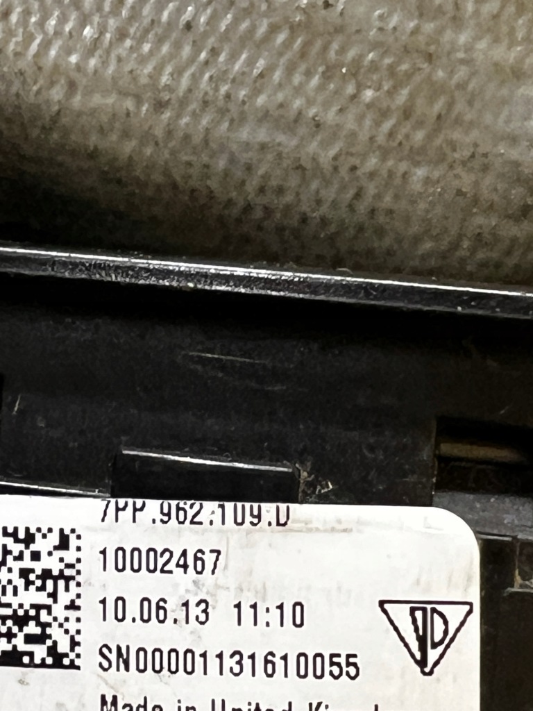 фото №5, Кнопка переключатель сигнализация porsche cayenne ii 7p5