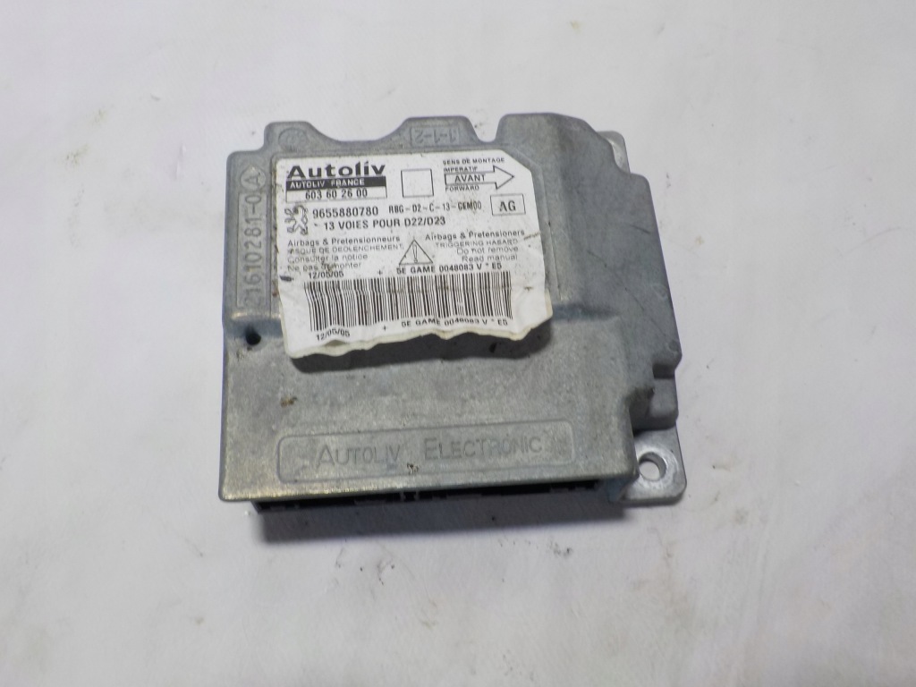 фото №1, Peugeot 407 2006r. 2.0 hdi модуль датчик подушка безпеки 603602600