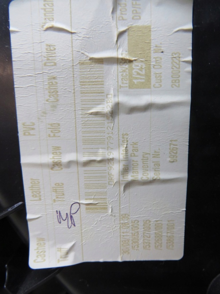 фото №5, Обшивка обивка дверь правый перед jaguar xj x351