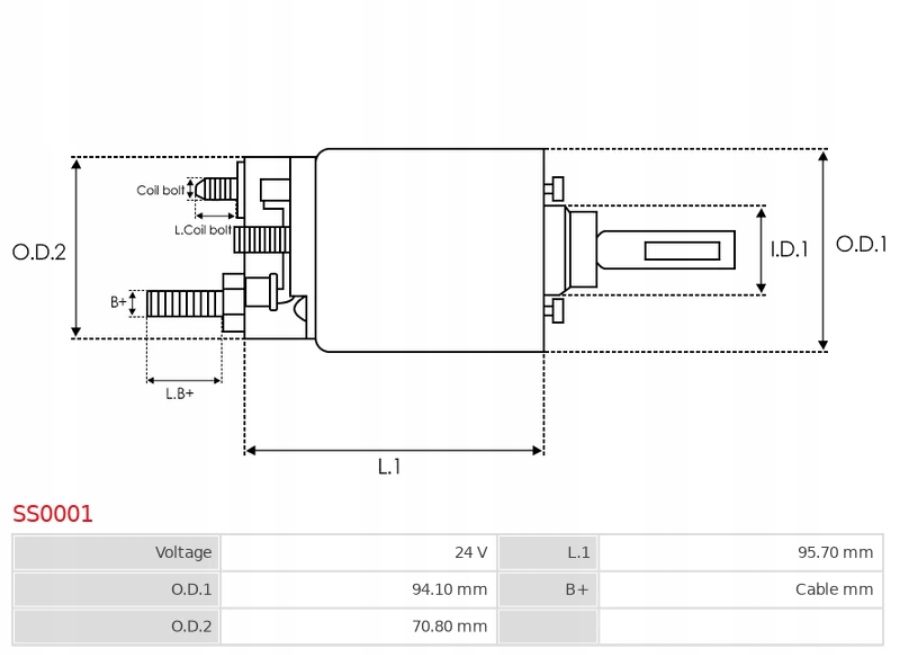 Электромагнит стартер ss0001 Доставка