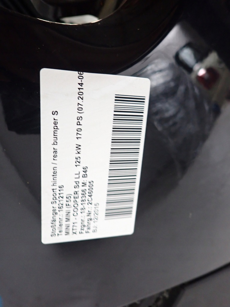 фото №10, Mini cooper s f54 jcw clubman 15- бампер задня задній pdc