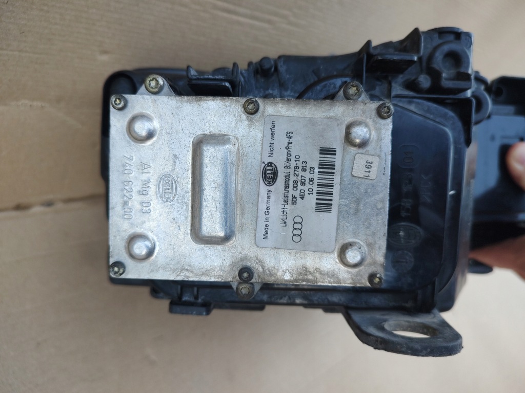 фото №11, Фара лампа передня перед ліва audi a8 d3 bi ксенон поворотний 10 pin euro