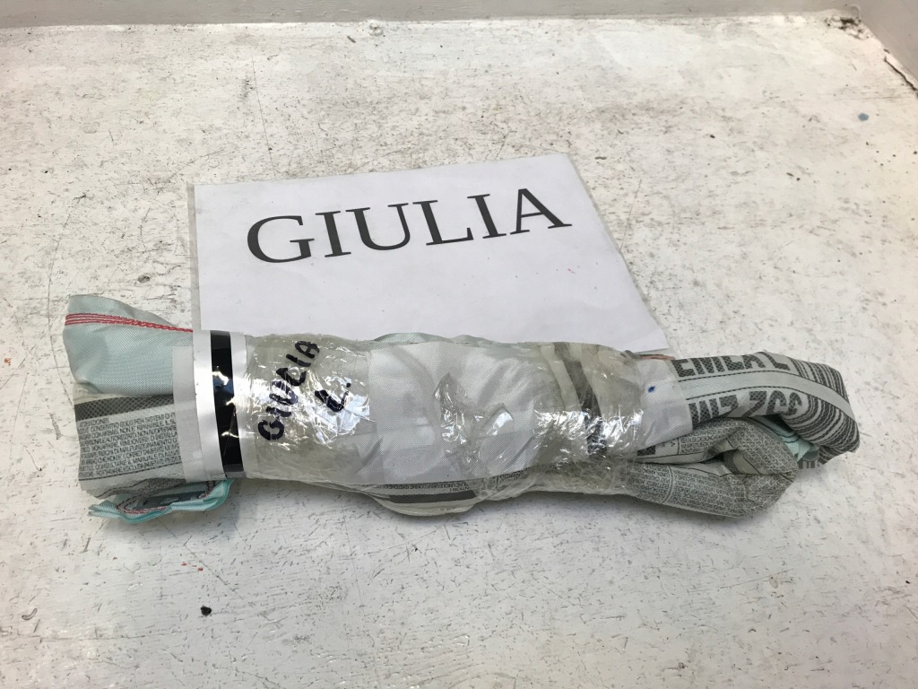 фото №1, Alfa romeo giulia шторка безпеки подушка безпеки ліва подушка oryg демонтаж