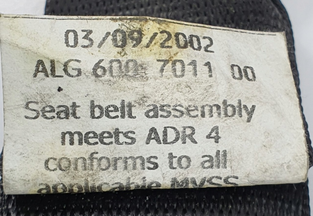 фото №4, Pas натягувач правий задня bmw 7 e65 8266744