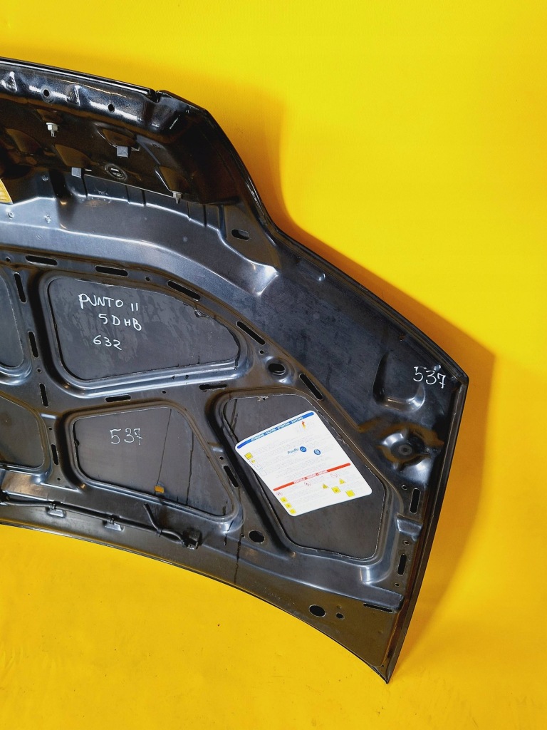 Капот кришка двигуна punto 2 рестайлінг  lak: 632 hb 5d nr537 Оригінал